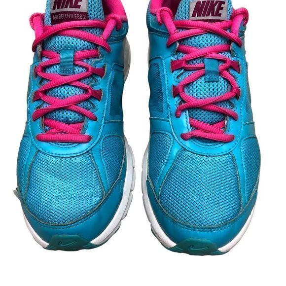 Nike Air Relentless 3 Blue Pink Running Women’s Shoes Sz 8.5 - Picture 4 of 9